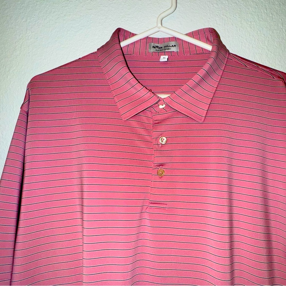 Peter Millar, pink polo XL